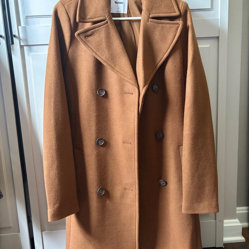 Long Soft-brushed Peacoat - Picture 2 of 3